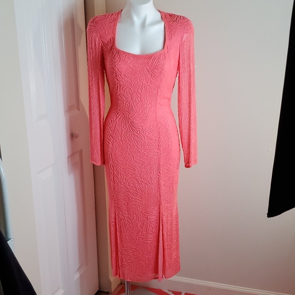 Black-tie oleg-cadsini‎ silk beaded dress